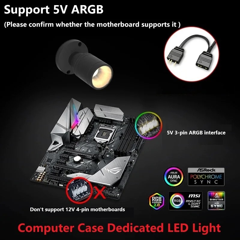 Model Kit Display Case - Lampu Sorot LED Mini QITU 1W