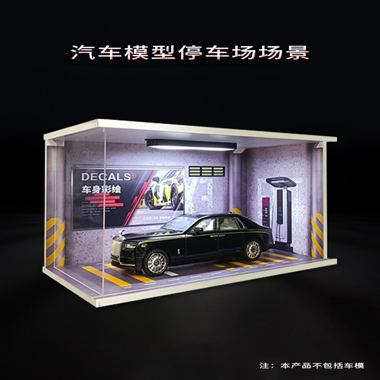 Model Kit Display Case - Kotak pajangan mobil diecast skala 1/24