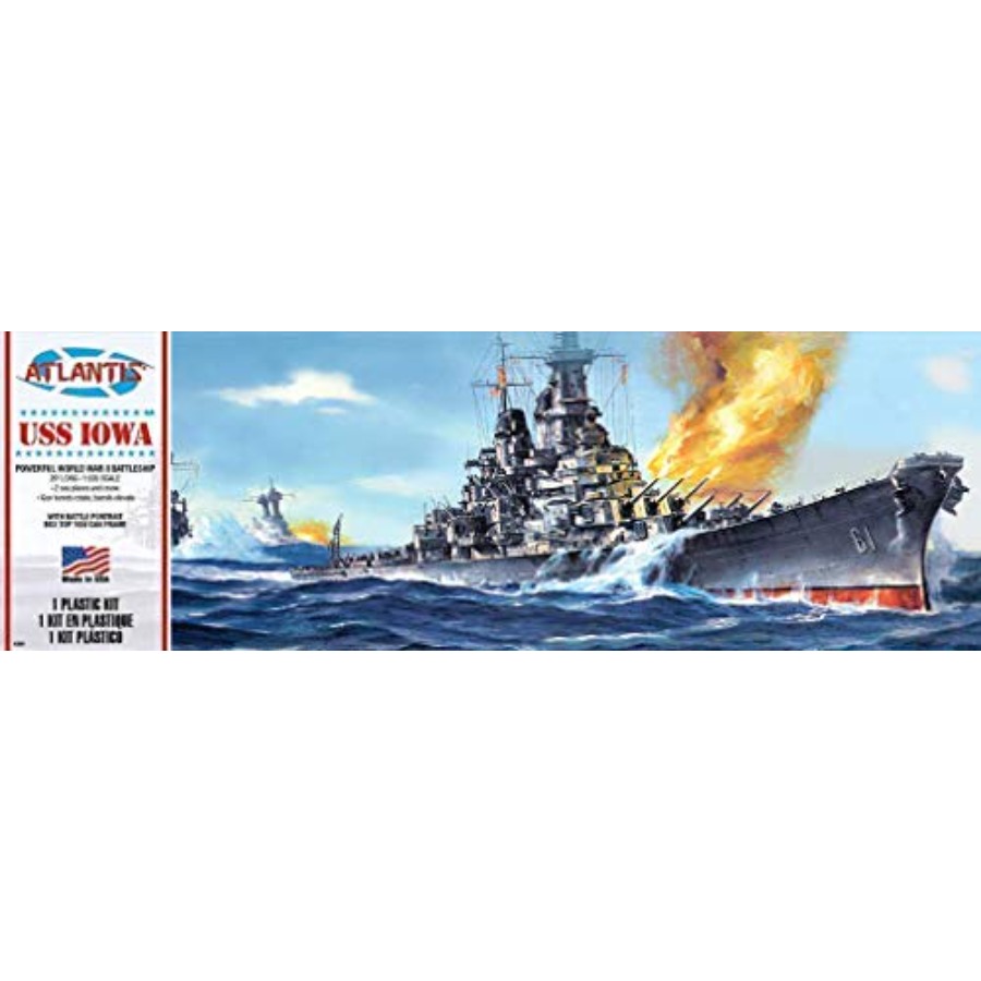 Model Kit Uss Iowa - KIT Model Plastik USS Iowa