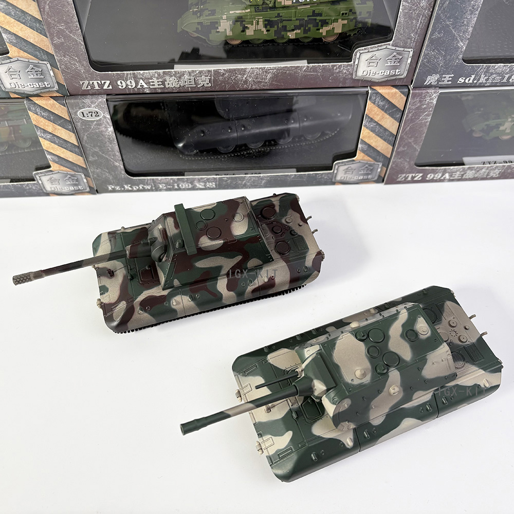 Model Kit Tank - Tank berat Jerman E-100 skala 1/72,
