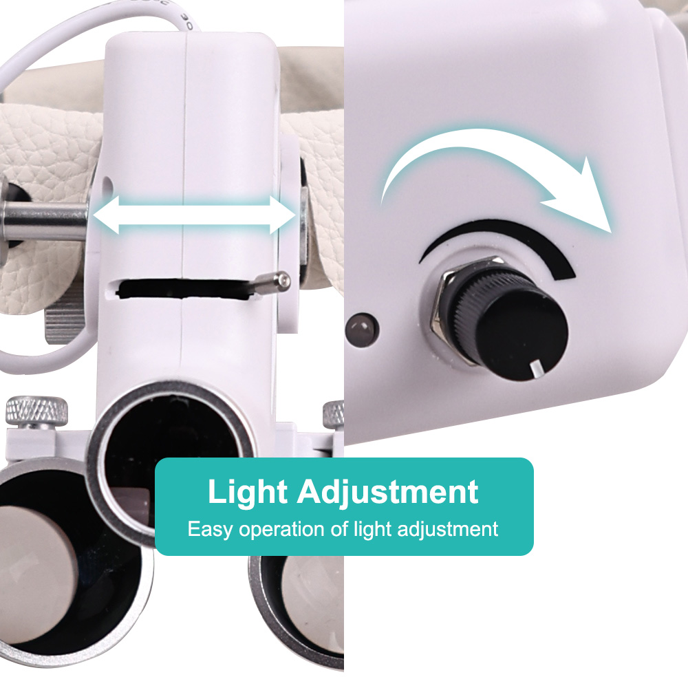 Magnifier With Light - Kaca Pembesar Bedah Lampu Led Gigi