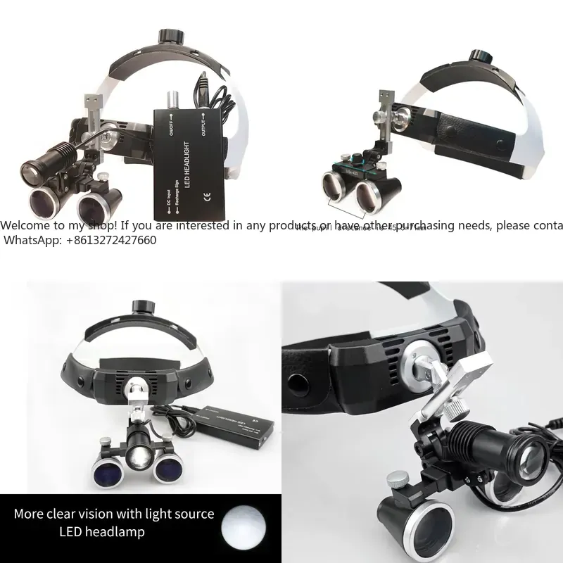 Magnifier With Light - Kaca Pembesar Bedah Binokular 3.5X/2.5X dengan