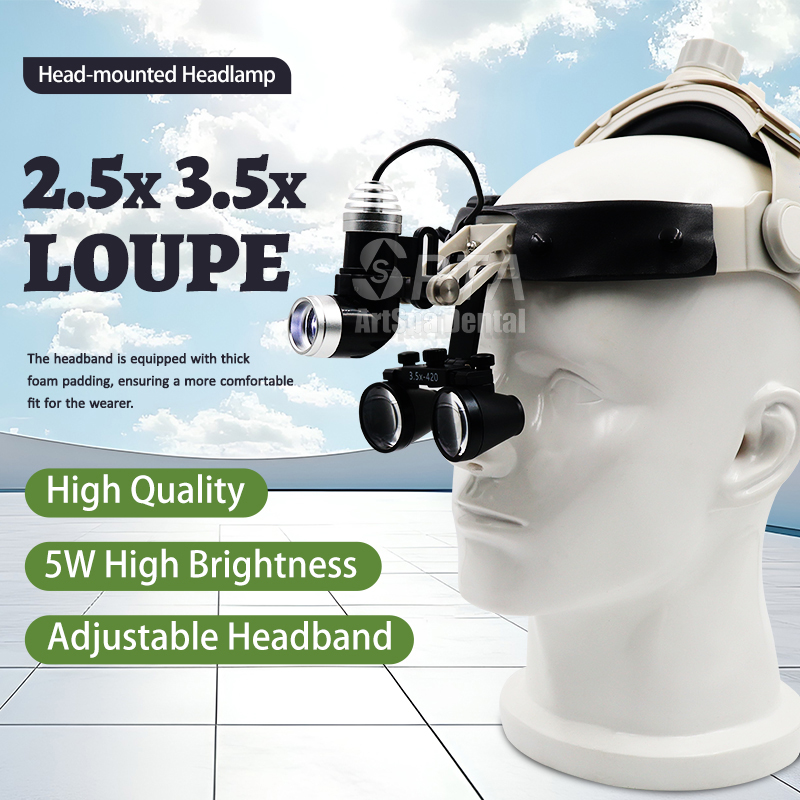 Magnifier With Light - Lampu Pembesar Medis Gigi Tipe Nyaman
