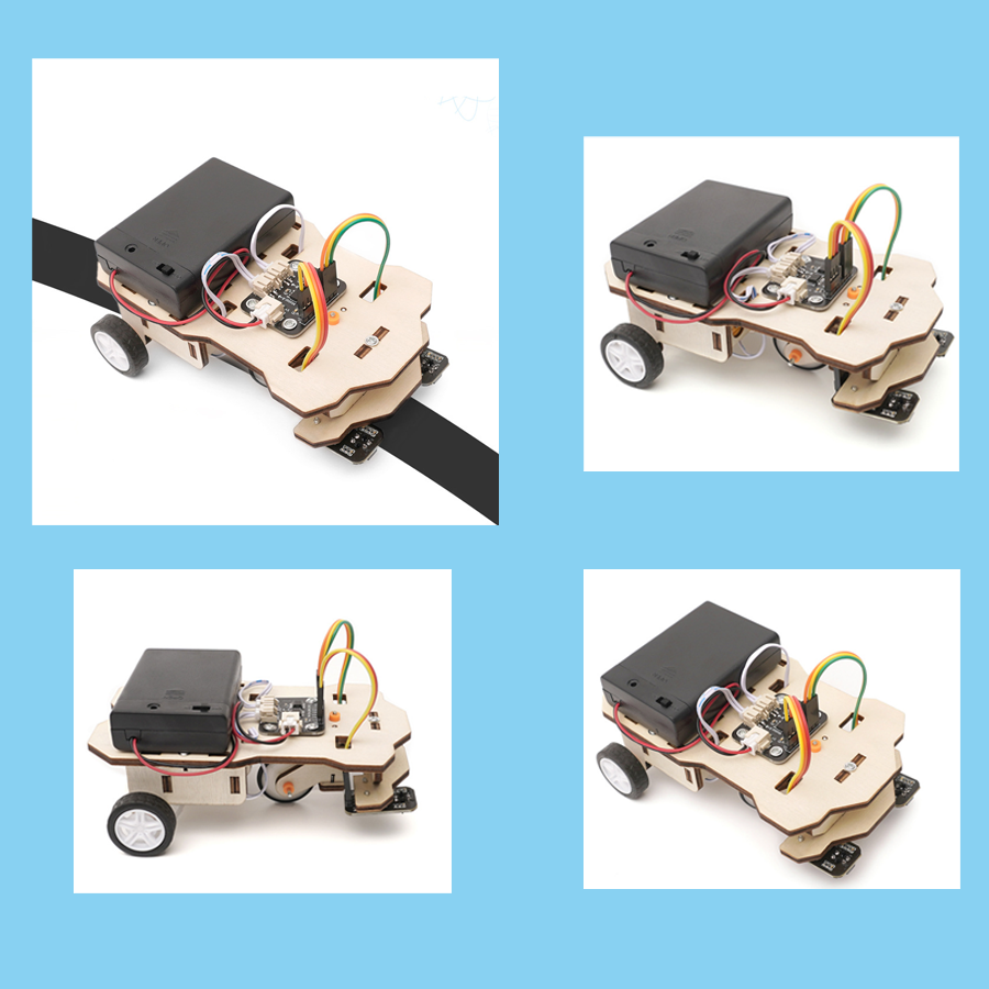 Model Kit China - Mainan Sains DIY Model Mobil Pelacak