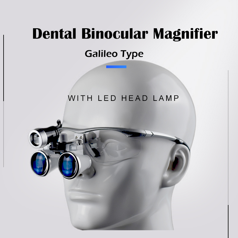 Magnifier With Light - Lampu Loupes dokter gigi, lampu depan