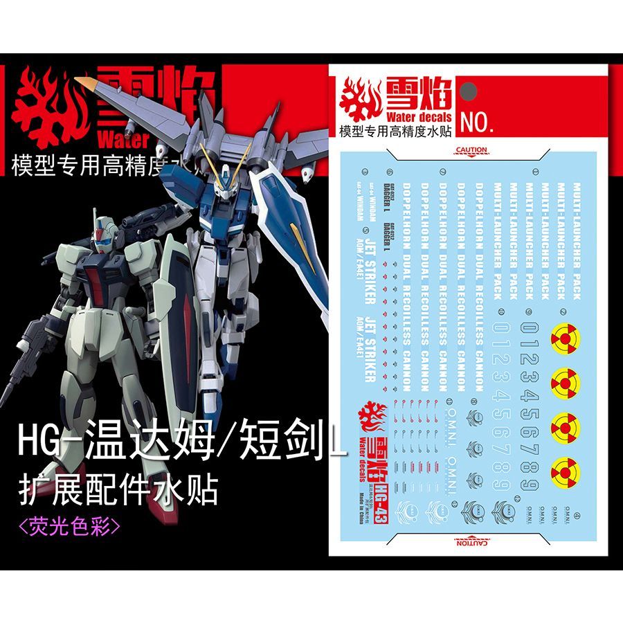 Model Kit Hg - Stiker Model Presisi Tinggi, Stiker Air