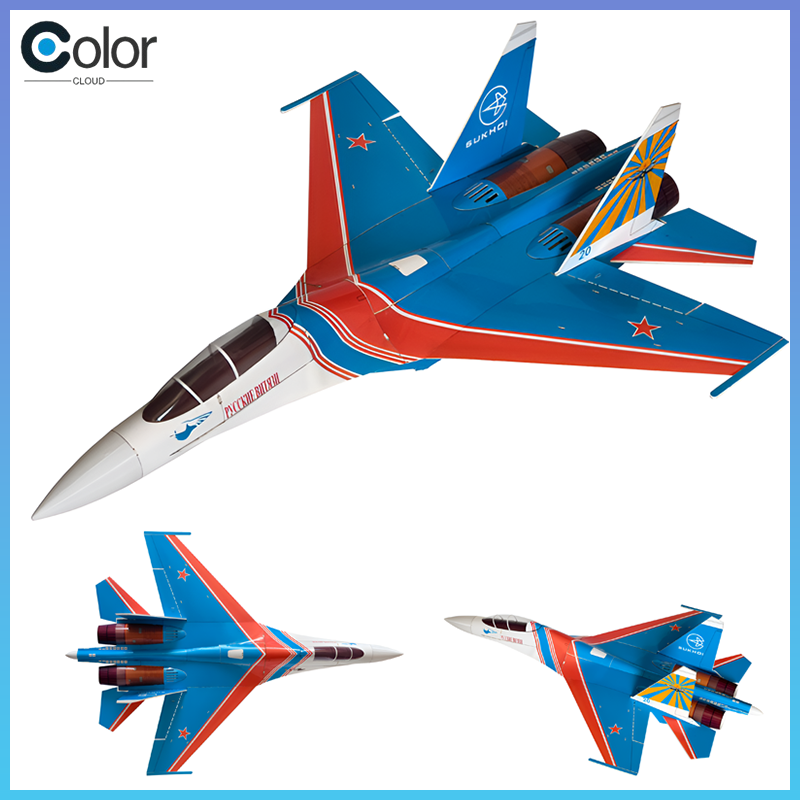 Model Kit Expert - Pesawat Tempur RC Su-27 Ducted Fan