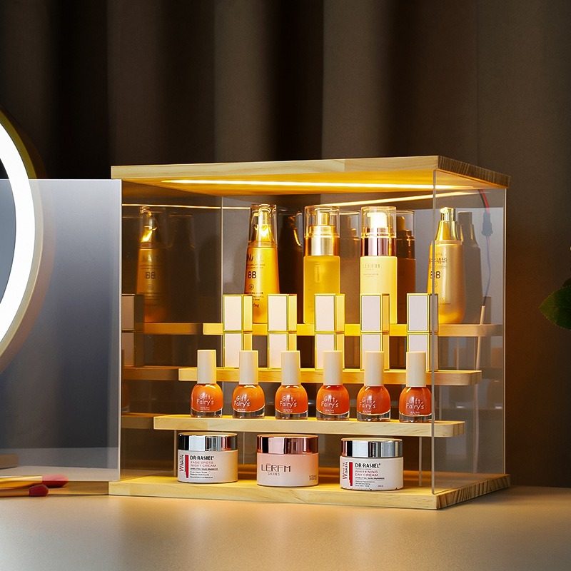 Model Kit Display Case - Kotak Display Akrilik dengan Lampu LED