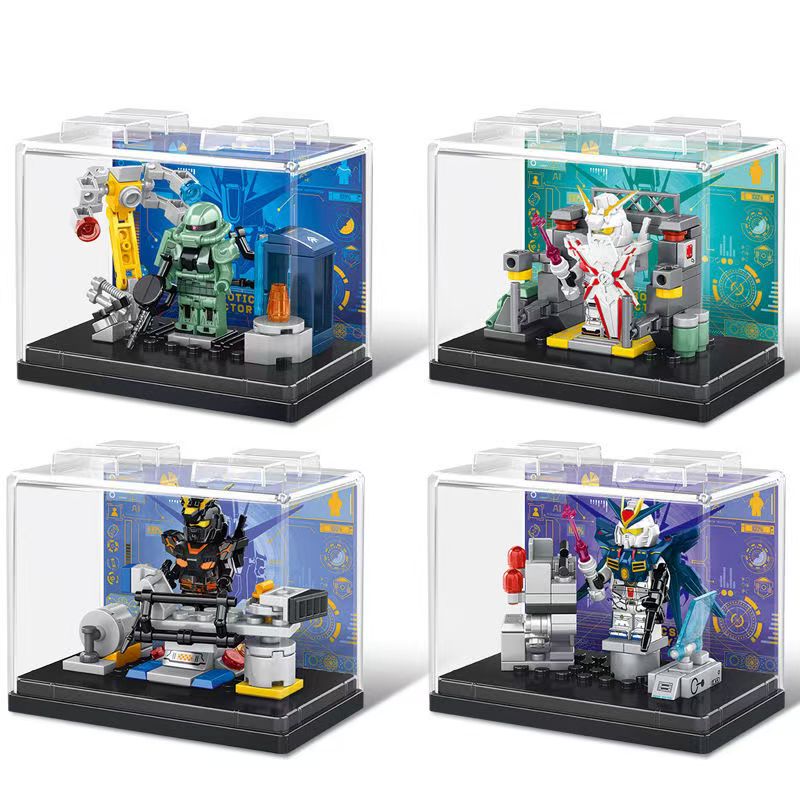 Model Kit Gundam Wing - Mainan Periferal Game Animasi Blok Bangunan