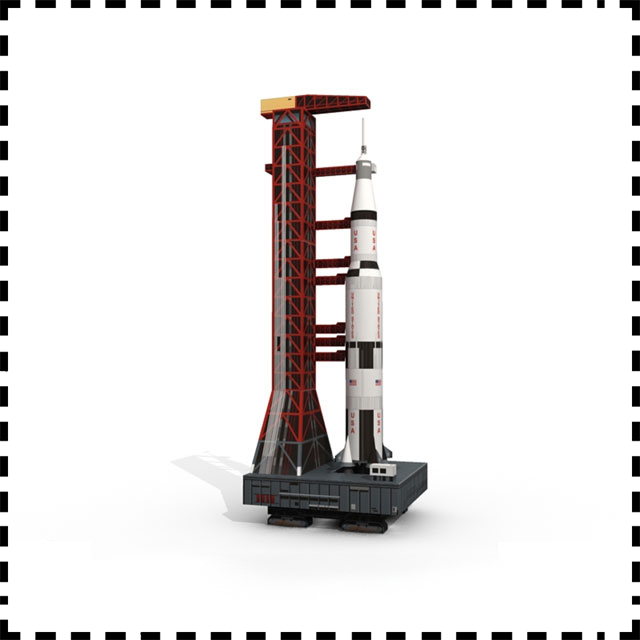 1:300 Skala USS Saturn V Rocke - Model Kit Uss Iowa ulasan dan harga