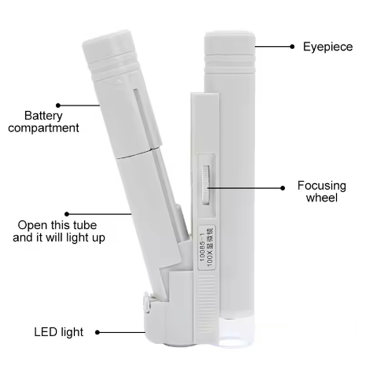 ABNJ Mikroskop Genggam 100X Mi - Magnifier With Light ulasan dan harga