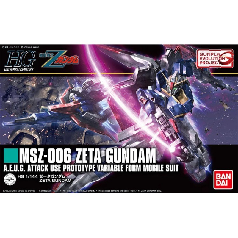 Bandai Original HGUC 1/144 Ani - Model Kit Zeta Gundam ulasan dan harga