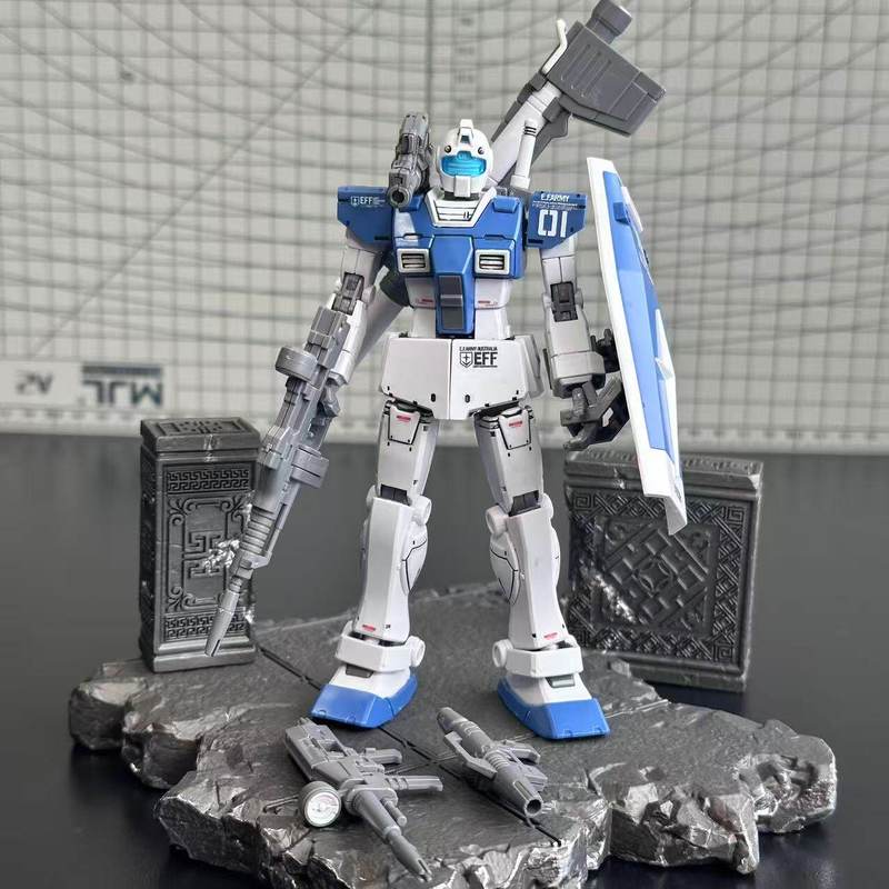 HG GTO 1/144 GM White Dog Team - Model Kit Gundam Wing ulasan dan harga