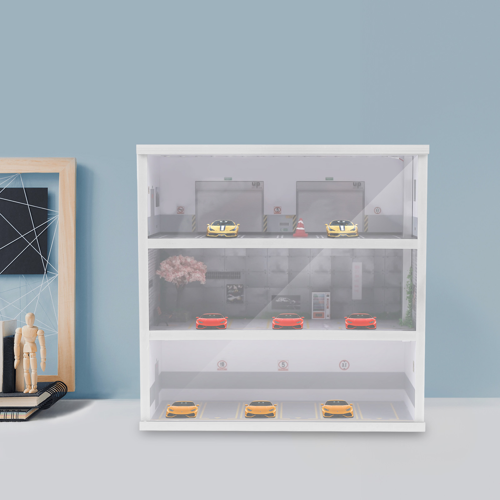 Diorama Garasi Mobil Skala 1:6 - Model Kit Display Case ulasan dan harga