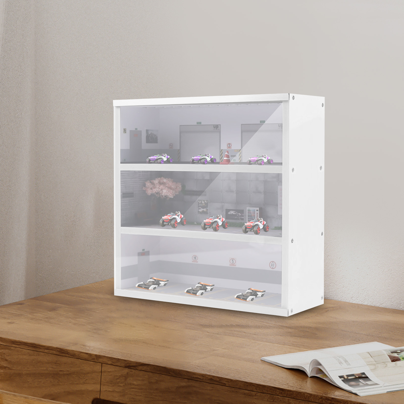 Diorama Simulasi Tempat Parkir - Model Kit Display Case ulasan dan harga