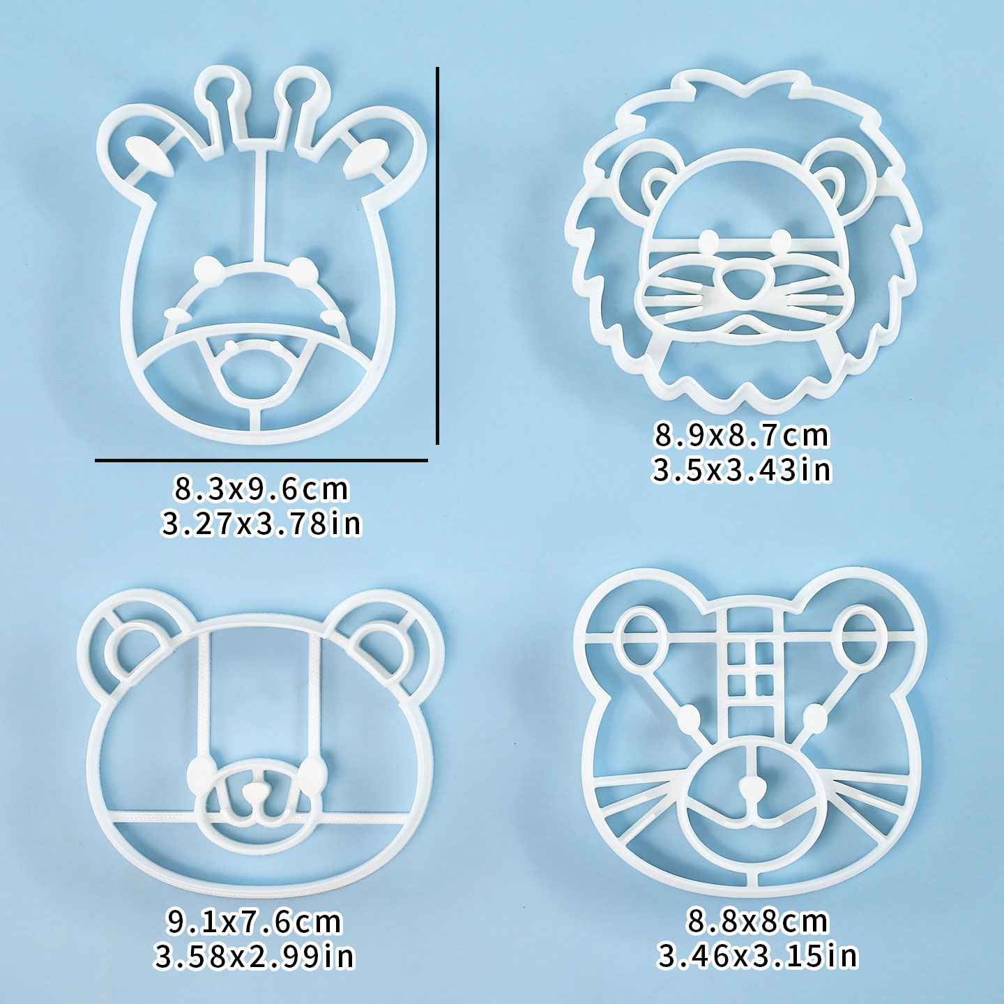 4 Buah Set Pemotong Kue Bentuk - Model Kit Tank ulasan dan harga