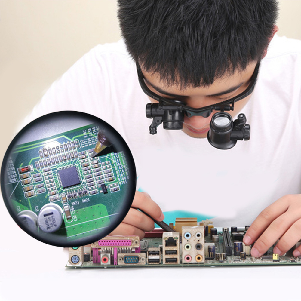 Kaca Pembesar yang Dipakai di  - Magnifier With Light ulasan dan harga