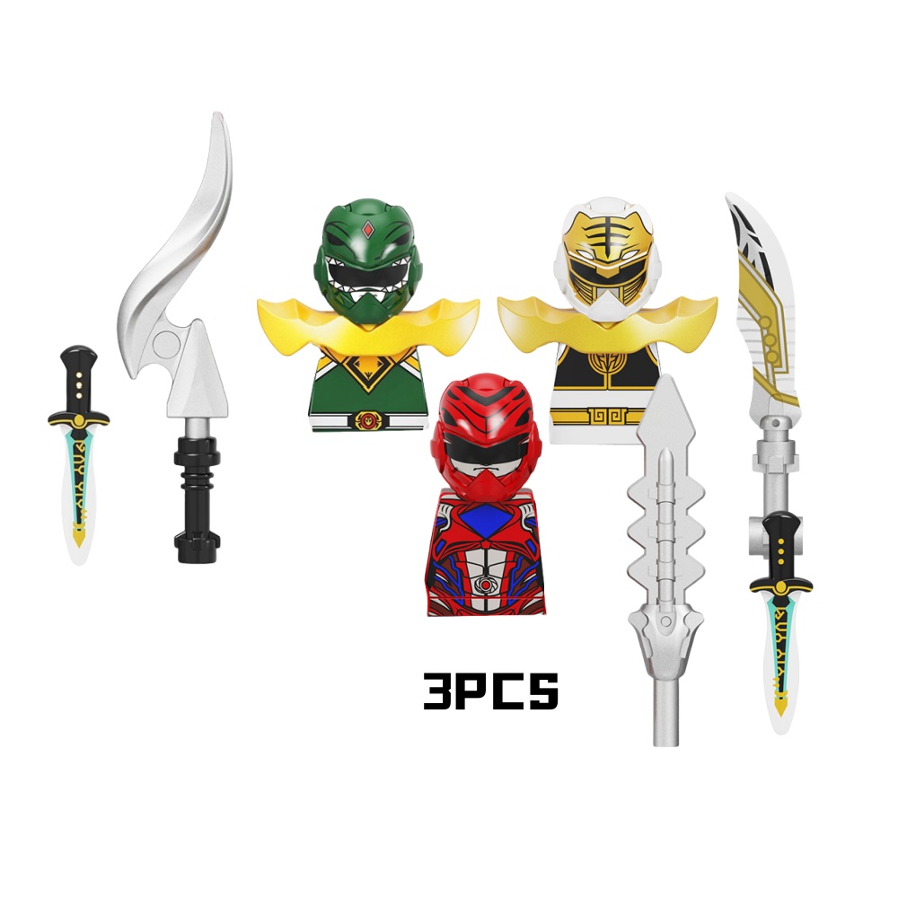 Blok Bangunan Mini Rangers Ber - Model Kit Power Rangers ulasan dan harga